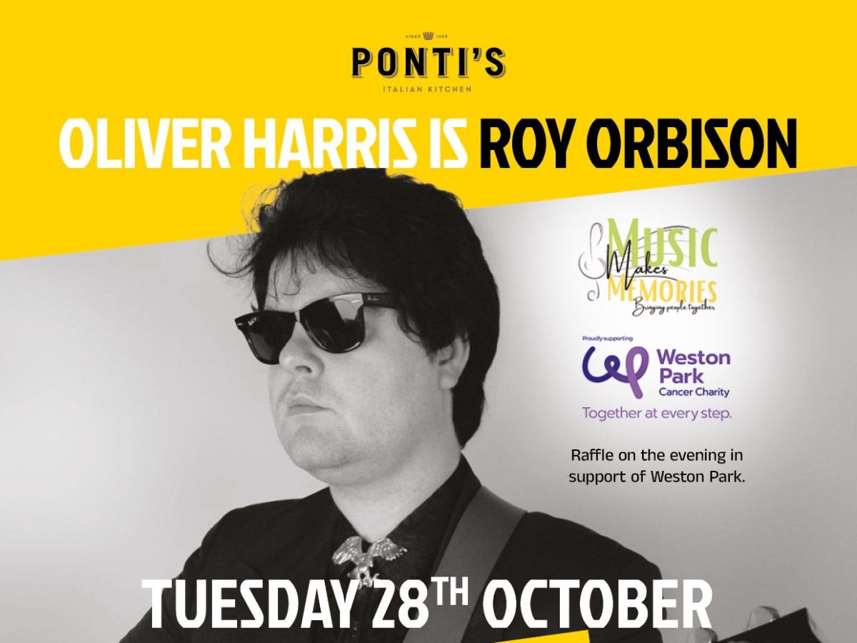 Oliver Harris is Roy Orbison at Ponti's