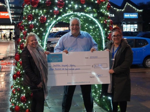 Fox Valley team raise £11,500 for Sheffield's Hospitals Charity 