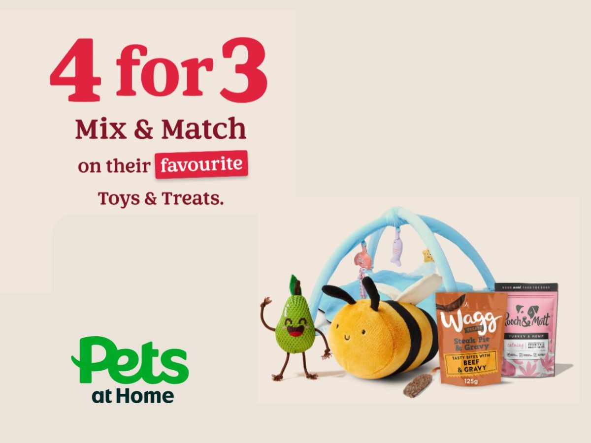 4 for 3 Mix and Match at Pets at Home 4 for 3 Mix and Match at Pets at Home